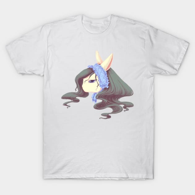 Fancy Rabbit Cutout T-Shirt by CausticeIchor